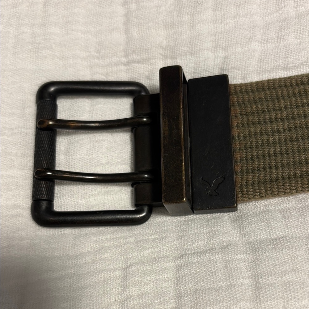 🇺🇸 Men’s AE Green/Tan Canvas Belt 🇺🇸